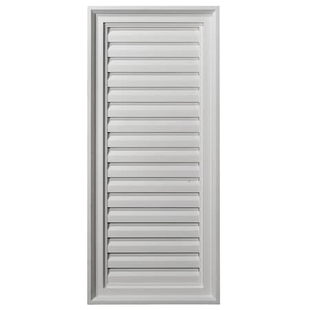 Ekena Millwork Vertical Urethane Gable Vent Louver, Functional, 16"W x 31"H GVVE16X31F